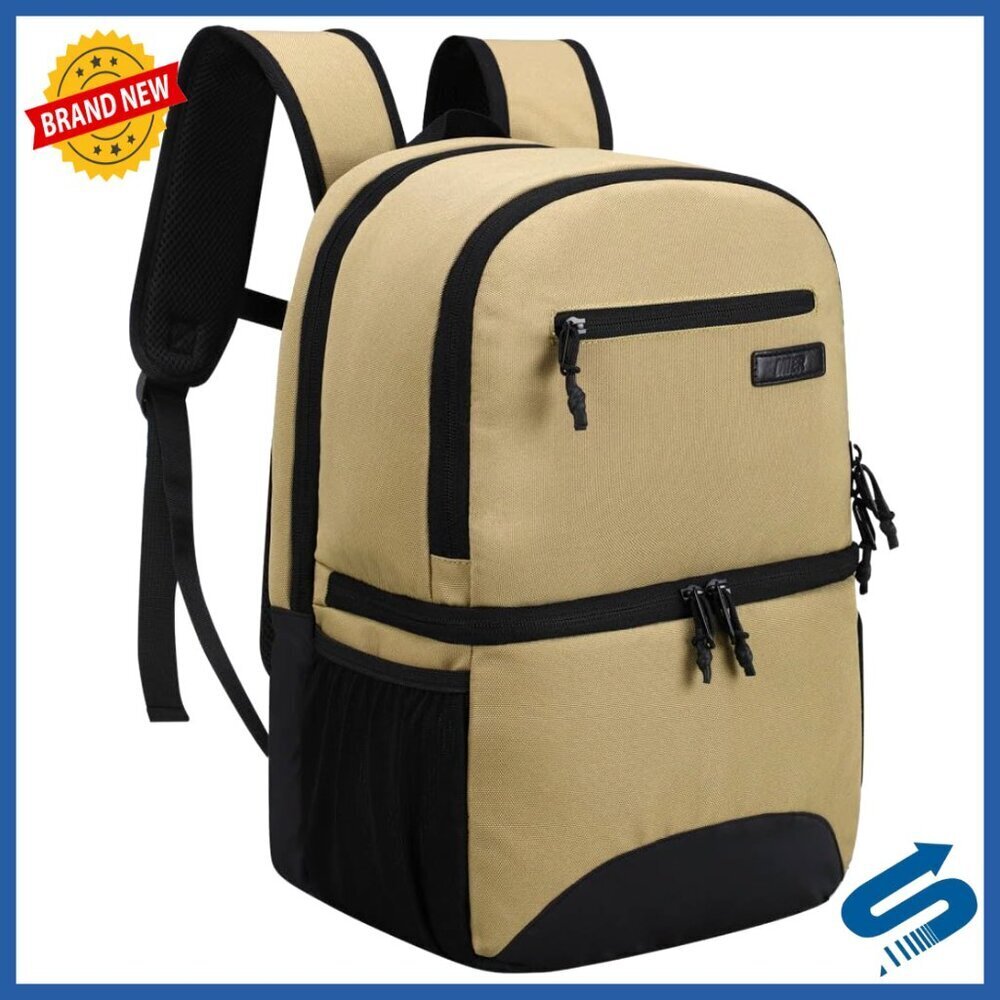 Insulated Cooler Backpack for Hiking Daypack with Laptop Compartment Leakproof